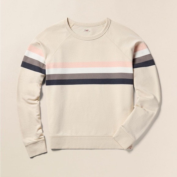 NWT Faherty Coastal Cloud XS Cotton Crewneck Sweatshirt - Picture 3 of 9